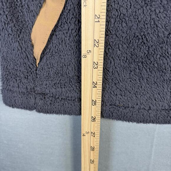 The North Face Campshire Vest Mens Small Gray Full Zip Deep Pile Outdoors Sherpa - Picture 6 of 7